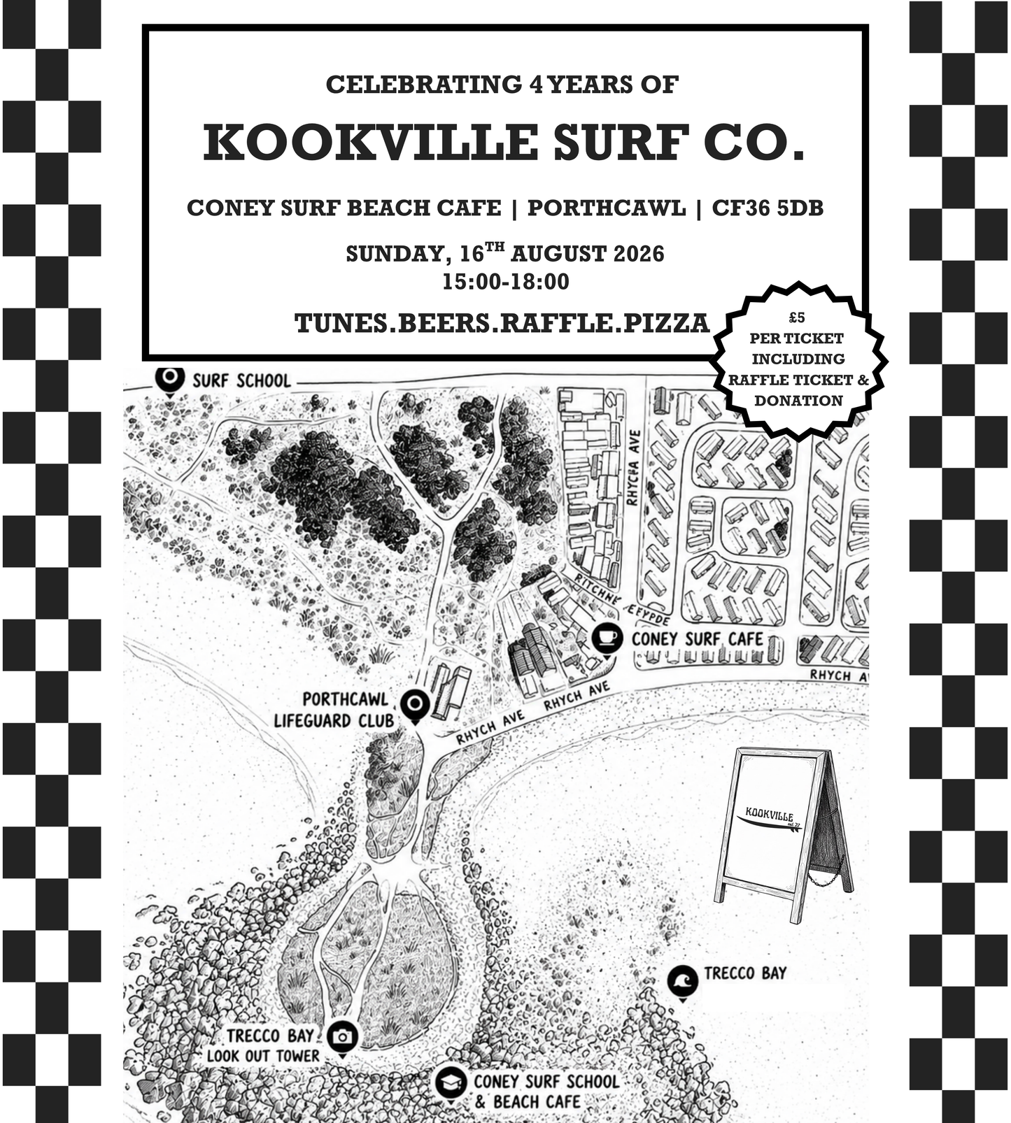 4 Years Of Kookville at Coney Surf Beach Cafe
