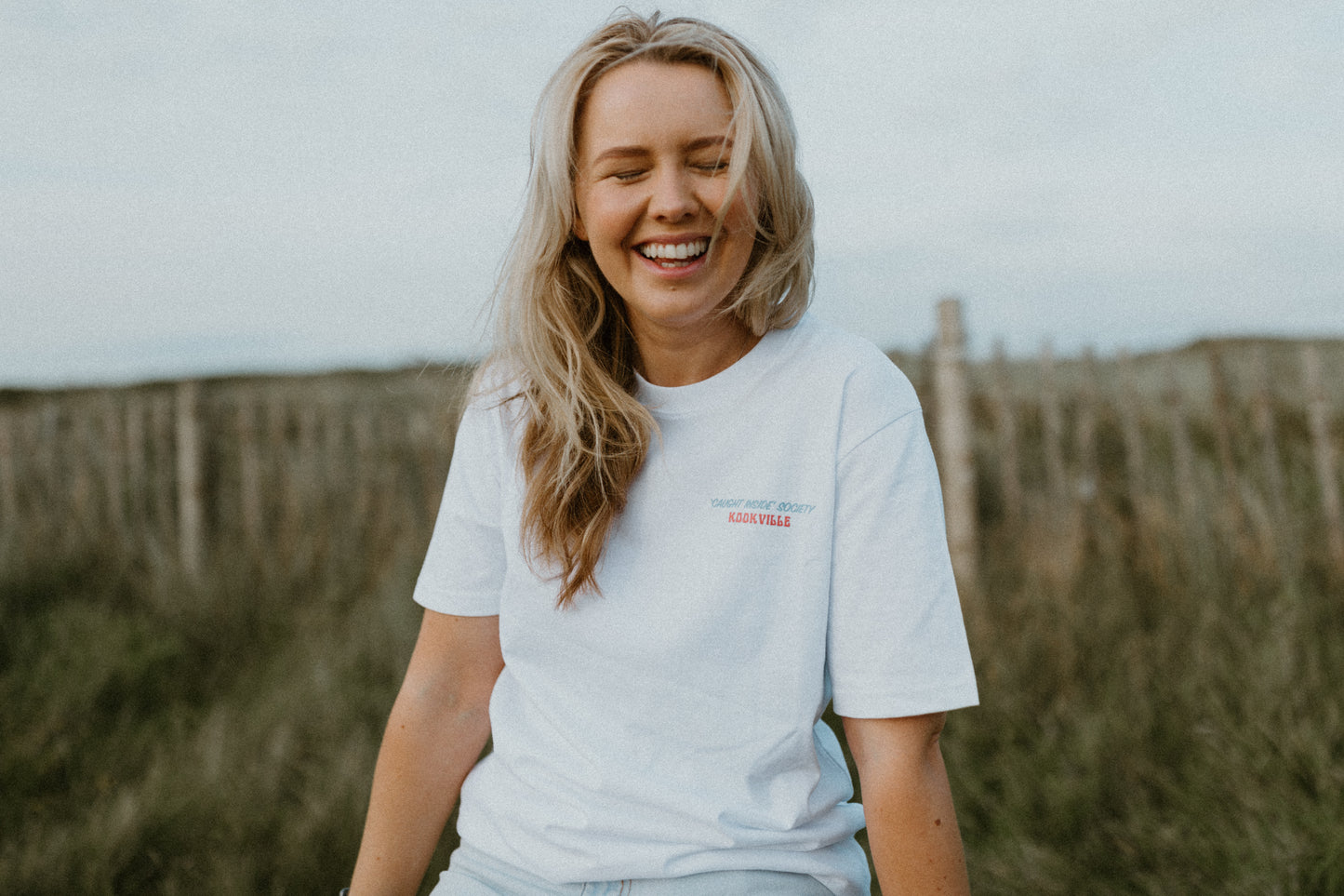 White 'Caught inside' Society S/S Tee
