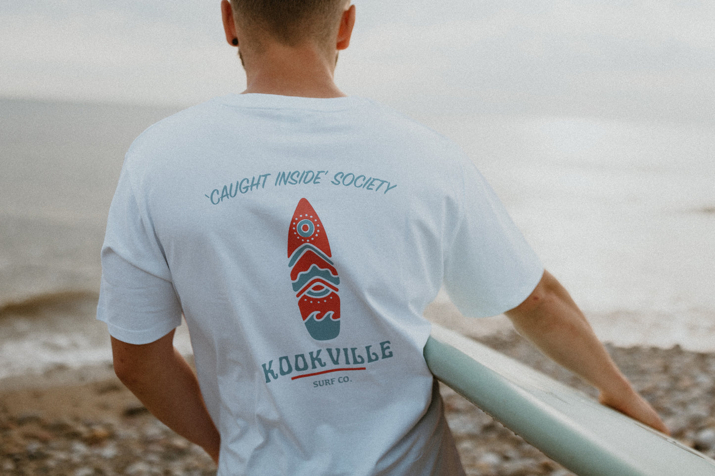 White 'Caught inside' Society S/S Tee