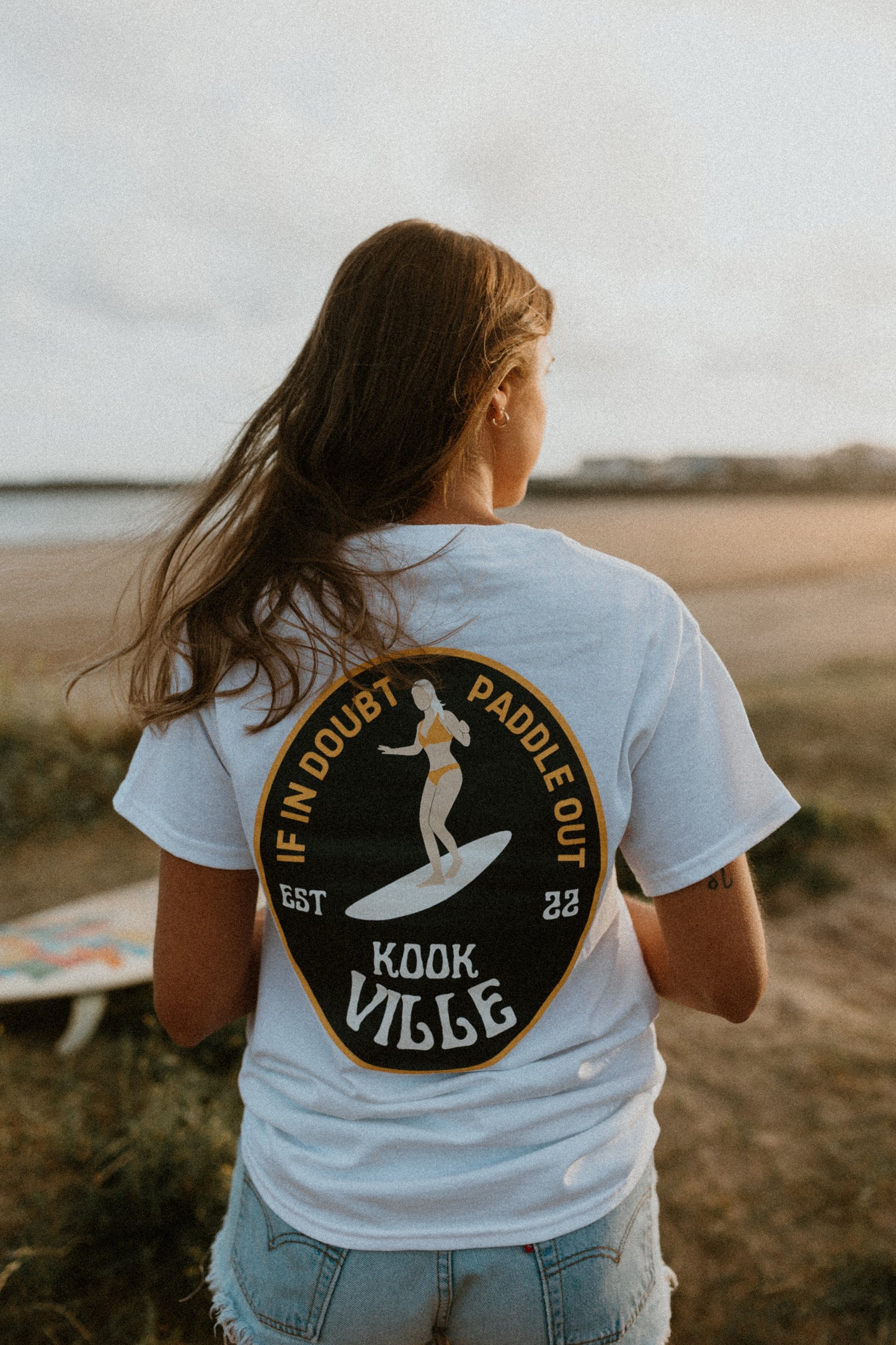 White Paddle Out Tee