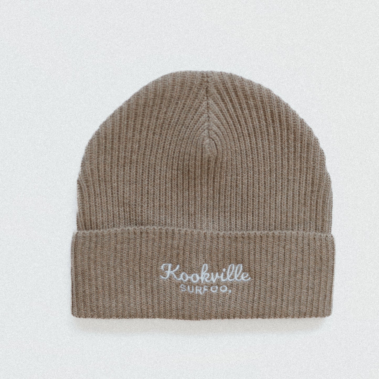 Sand | Ribbed Swirl Beanie