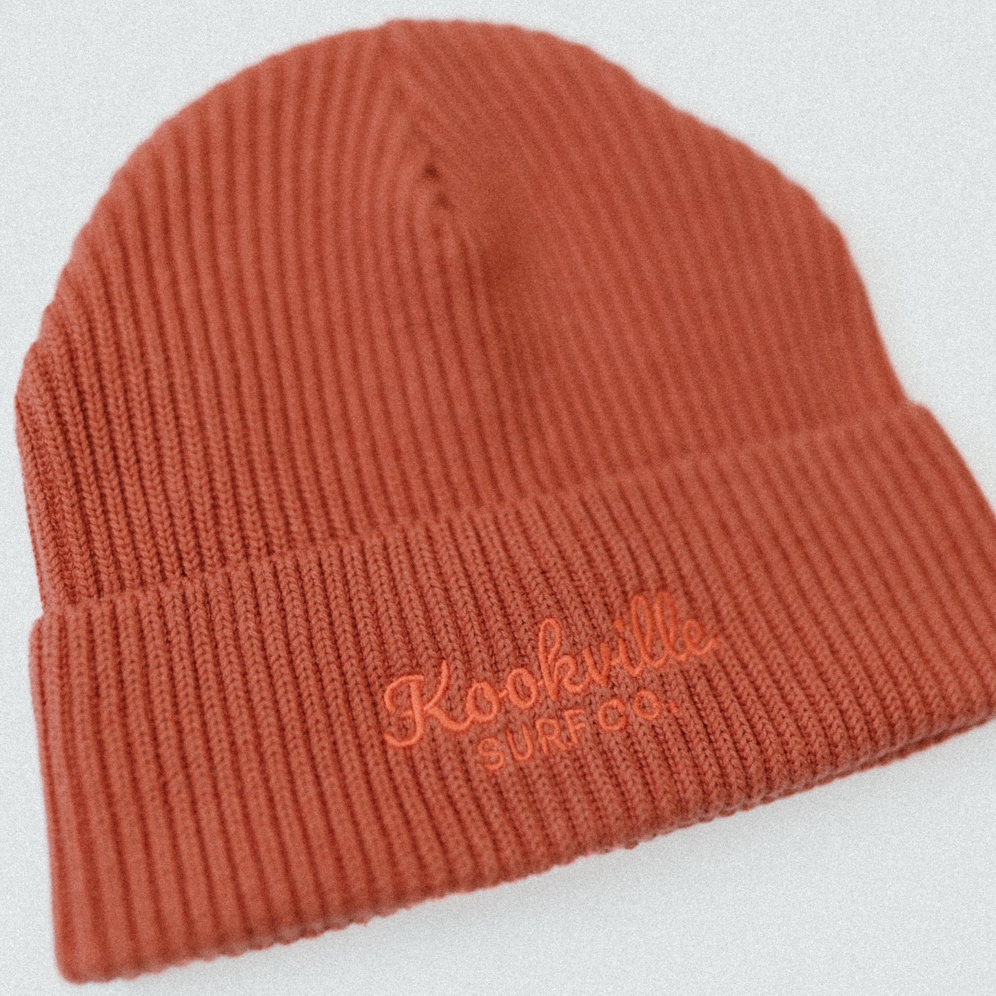 Lifeboat Orange | Swirl Ribbed Beanie
