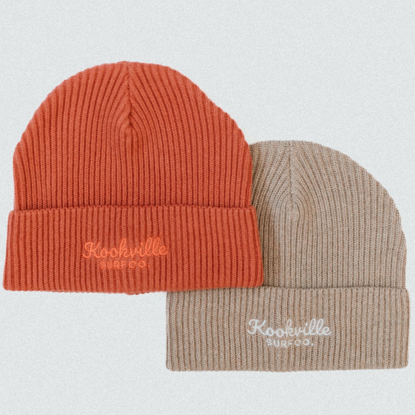Lifeboat Orange | Swirl Ribbed Beanie